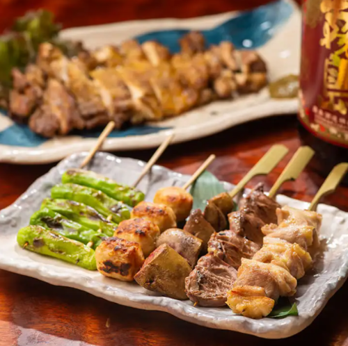 Enjoy branded meats such as "Iwanaka Pork" and "Oyama Chicken"! 9 dishes in total "Affordable Course" 2 hours all-you-can-drink 5960 yen ⇒ 4960 yen