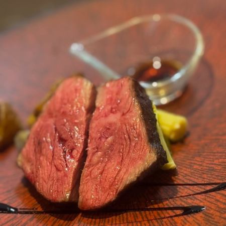 炭火×鹿児島県産黒毛和牛イチボ１５０グラム