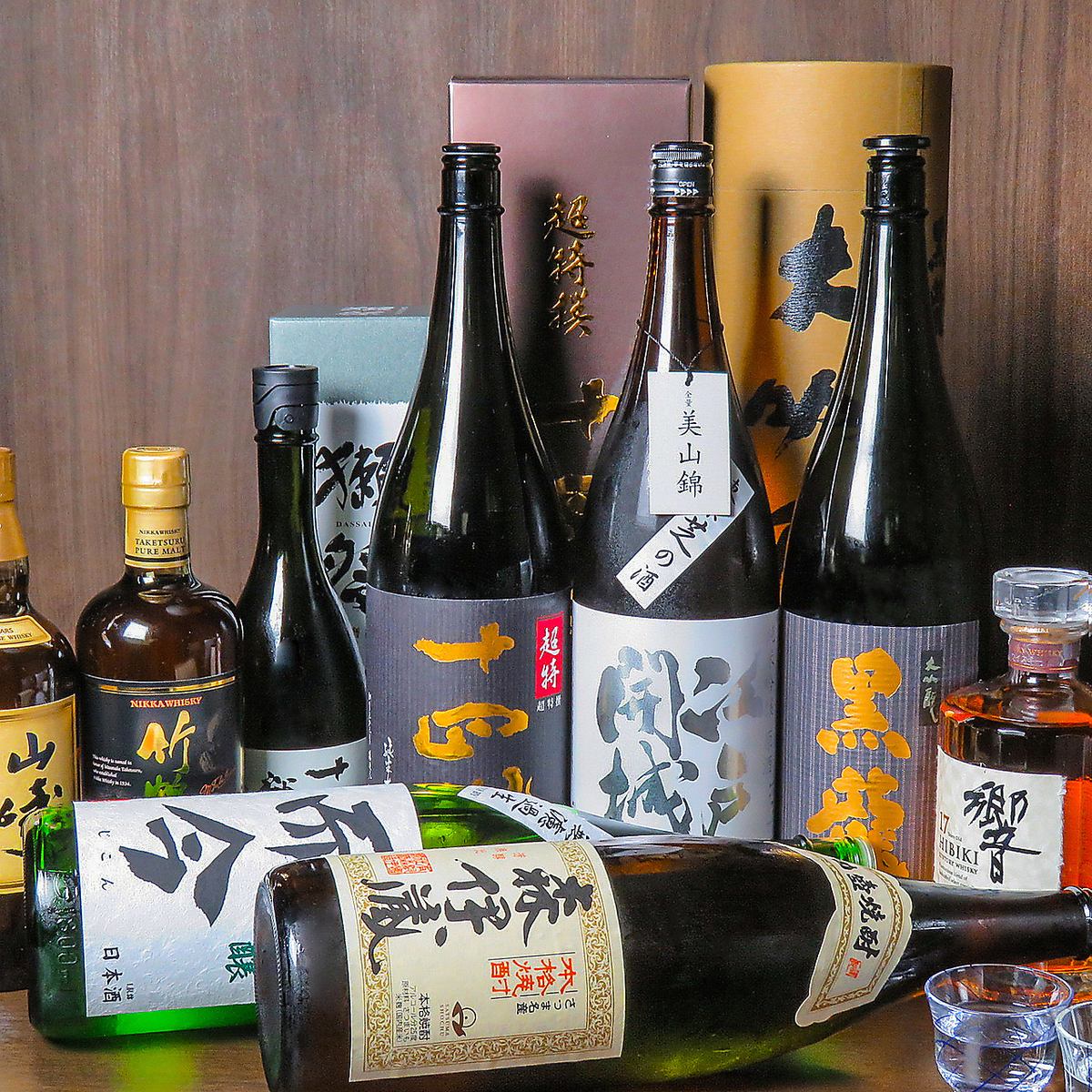 Please enjoy a number of carefully selected local sake.Shochu and whiskey are also ◎