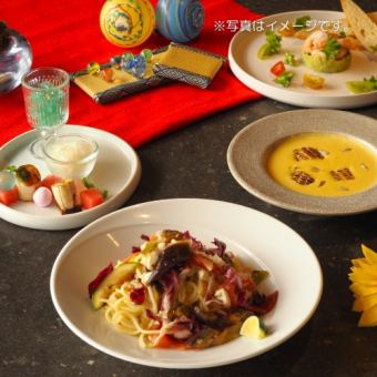 [August only] Lunch course♪ 3,300 yen (tax and service charge included)