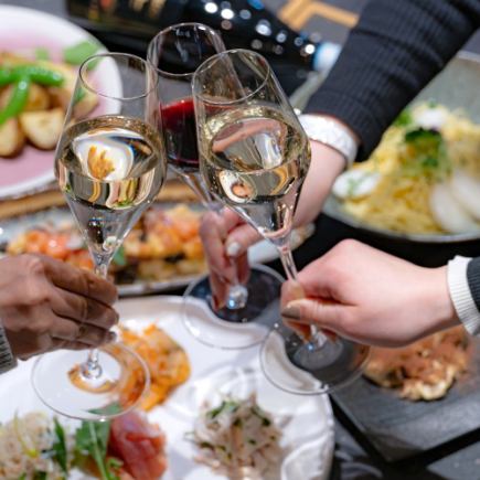 [All-you-can-drink included! For girls' nights, reunions, and more] Party plan! 11 hearty dishes ◆ 6,600 yen