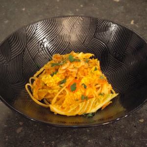 リングイネ　桜エビとキャベツ