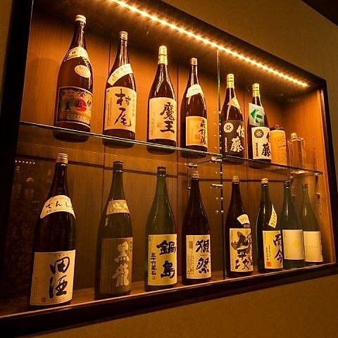 こだわりの日本酒や焼酎など約100種!!