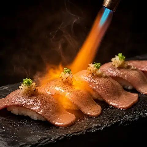 炙り牛タン肉寿司