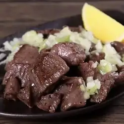 Grilled beef tongue