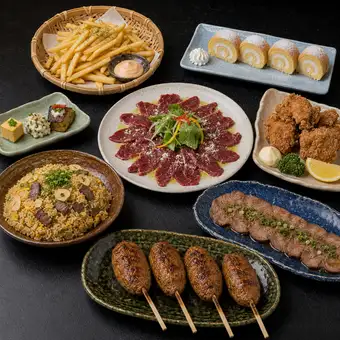 【연등-Yoakari-】마시시 카르파쵸나 쇠고기 찢어를 즐길 수 있다! 느긋하게 3시간 음료 무제한 4000엔