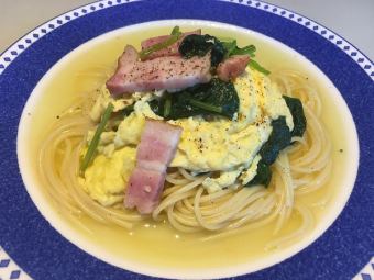 Bacon and spinach (with egg)