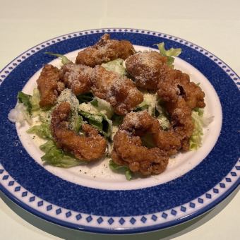 Fried octopus salad