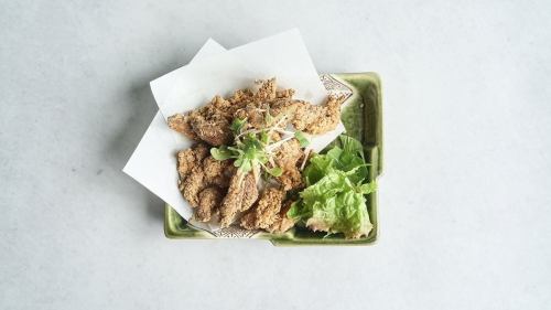 Deep-fried miso-marinated chicken neck