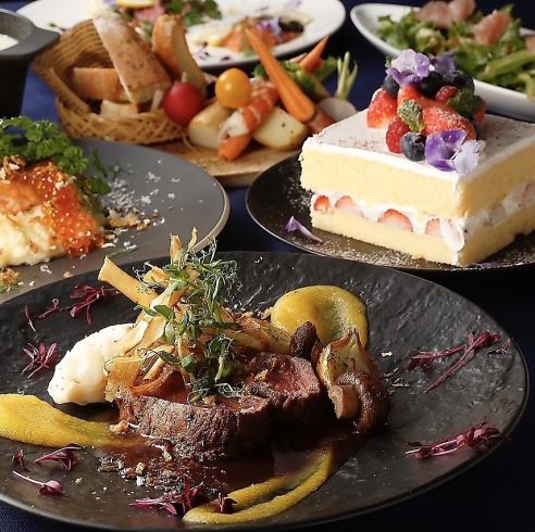 クリスマスパーティー◎シャンパン・記念撮影・ホールケーキ付