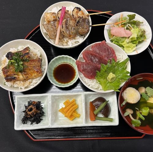 三種丼御膳