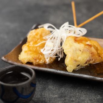 Chicken breast tempura plum vinegar sauce