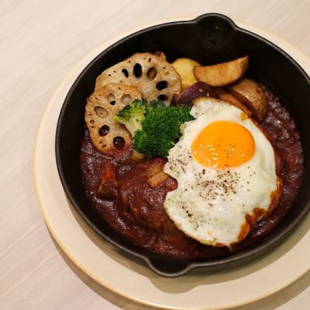 【平日限定】茸のデミグラス煮込みハンバーグ