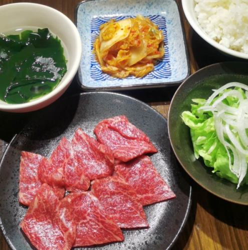 和牛カルビ定食