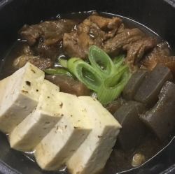 Boiled beef tendon / Boiled mackerel with miso