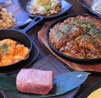 【90分飲み放題付き】店主イチオシ！土鍋ご飯も広島焼も食べられる！全9品《6000円コース》