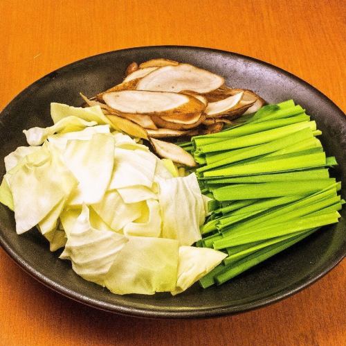 【鍋の追加】野菜（キャベツ・ごぼう・ニラ）