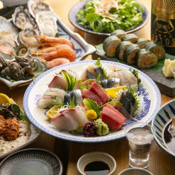 《日本酒飲み放題付き》おすすめ！季節の恵みを味わう！大満足コース5,500円
