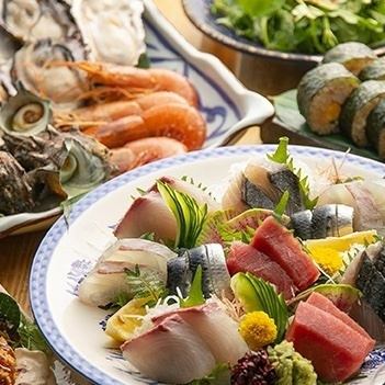 厳選された新鮮な魚介類！