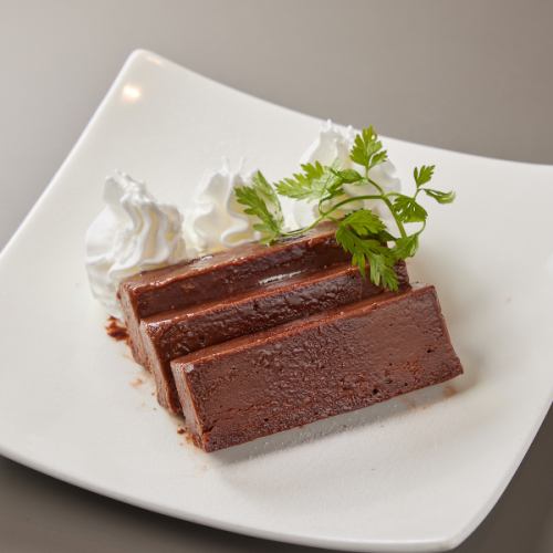 Rich chocolate terrine