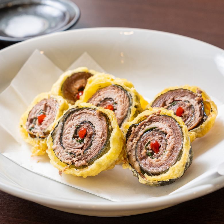 ささみの梅しそ天ぷら