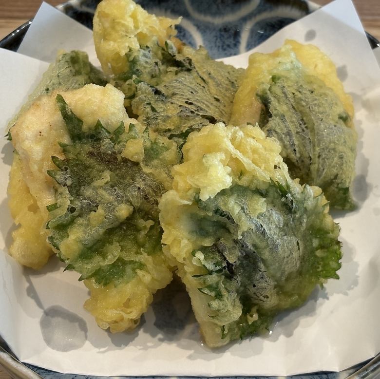 ささみの梅しそ天ぷら