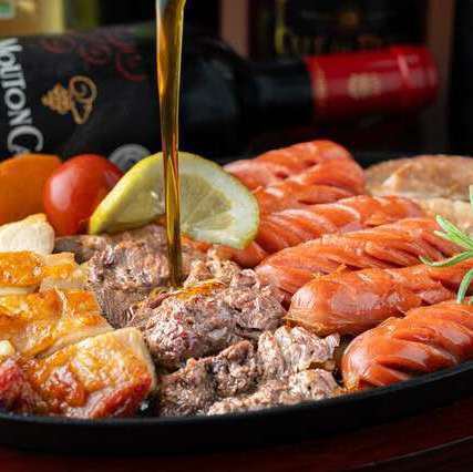 牛ステーキ含む鉄板肉盛りコース3時間飲み放題 5500⇒4500円税込