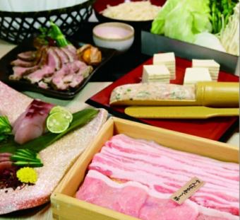 [Dinner/120 minutes all-you-can-drink banquet course] Ryukyu Masan pork shabu-shabu 4,950 yen (tax included)
