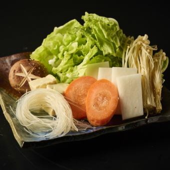 しゃぶしゃぶ野菜盛り