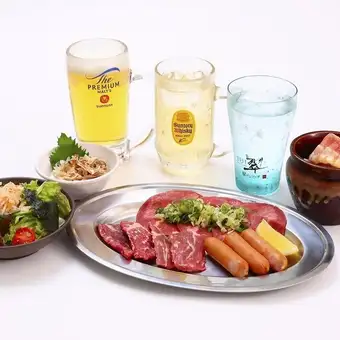 夏限定！ 屋上ビアガーデン焼肉コース〈2時間！飲み放題付！〉