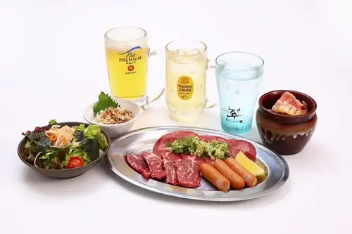 夏限定！ 屋上ビアガーデン焼肉コース〈2時間！飲み放題付！〉