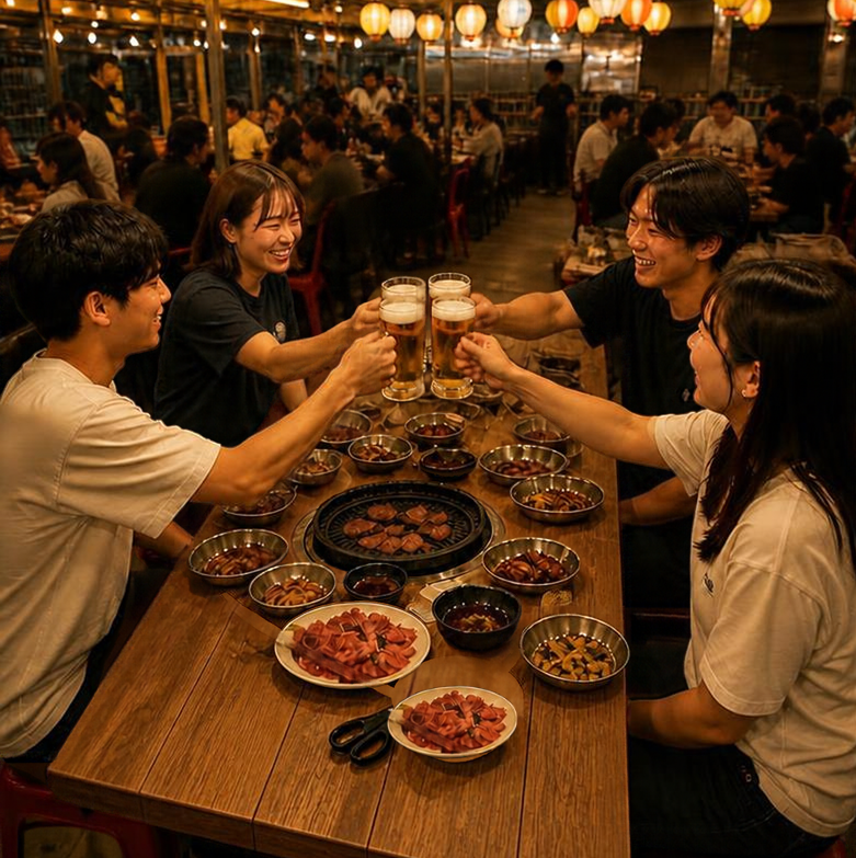 欢迎学生们！来参加屋顶烧烤、畅饮和卡拉OK，留下难忘的回忆吧！