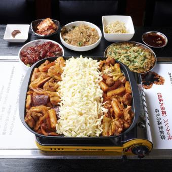 [Food only] Cheese Dakgalbi course 2,500 yen per person (tax included)