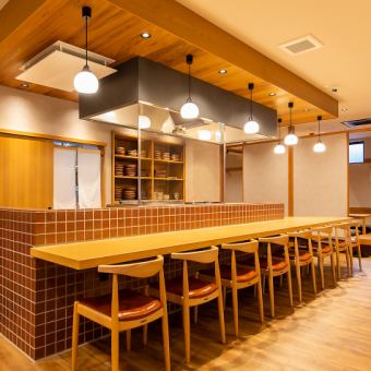 ゆったり心行くまで牛たん料理をお楽しみ頂けるようなカウンターご用意