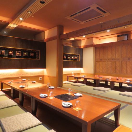 掘りごたつ個室席は人数に合わせてご用意させて頂きます。