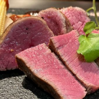 《人気》　～松～活鮑のソテーと黒毛和牛シャトーブリアン　 ※お料理のみ