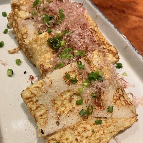 蓮根と長芋の玉子焼き
