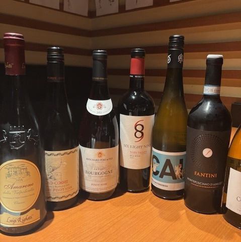 ワイン・日本酒・変わり酒などドリンクも充実しております。