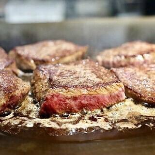 A wide variety of teppanyaki courses available