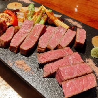 《贅沢》～松～《活鮑のソテーお一人様1個》と《黒毛和牛シャトーブリアン》　 ※お料理のみ