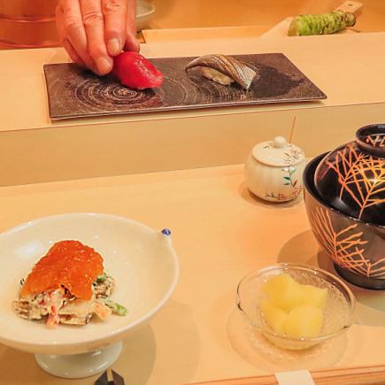 ◆Asakusa Umi Sushi Course◆ A sushi main course using ingredients carefully selected by the chef 6,600 yen (tax included)