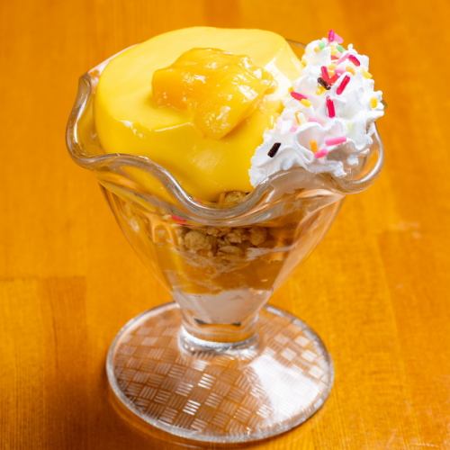 Mango pudding parfait
