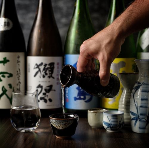 豊富な種類と選び抜かれたこだわりのお酒◎