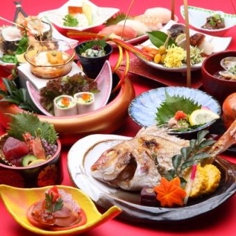 <午餐和晚餐OK！> [僅限烹飪]豪華套餐（共12道菜）8,000日元（含稅）