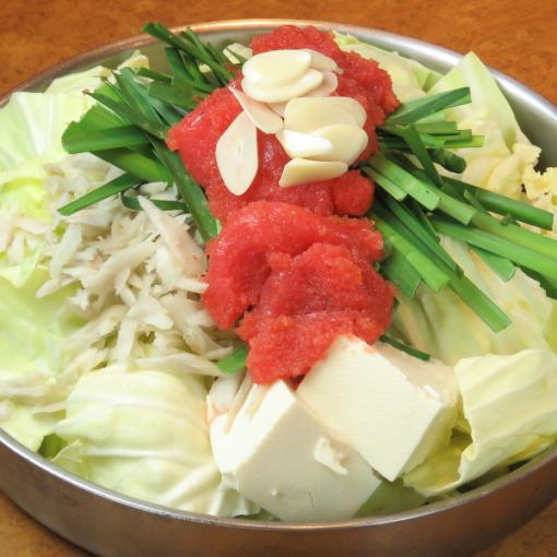 ◆博多明太もつ鍋付き◆プレモル生も食飲み放題2時間4.500円→3.500円 (金土祝前日4,000円)