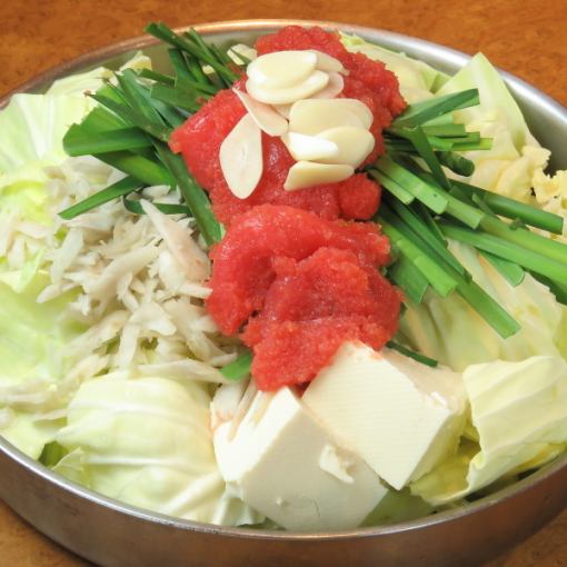 ◆博多明太もつ鍋付き◆プレモル生も食飲み放題2時間4.500円→3.500円　（金土祝前日4,000円）