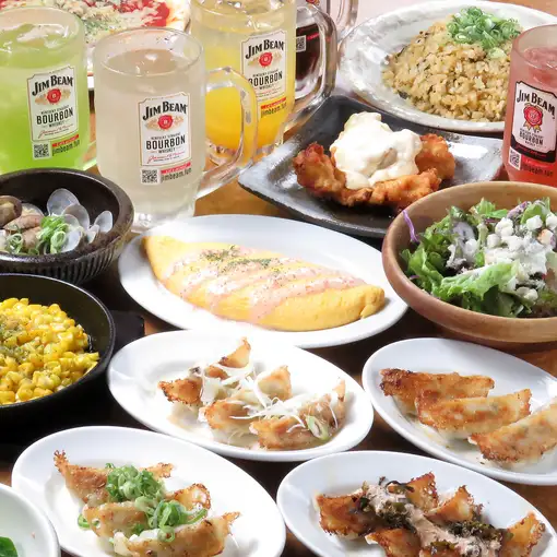 ビールなし【餃子も】食べ飲み放題2時間2,980円(金土祝前日3,480円）