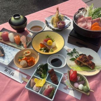 "Kaiseki 7-item course meal" 3,300 yen for 2 persons or more