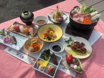 "Kaiseki 7-item course meal" 3,300 yen for 2 persons or more