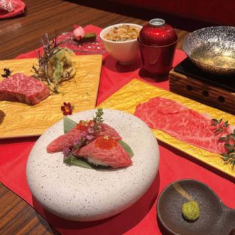 [Kobe Beef Essence Course] Kobe Beef Sirloin Steak + Dessert ♪ 18,150 yen